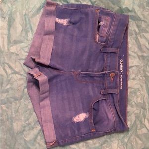 Old Navy Boyfriend Jean Shorts Cuffed Size 0